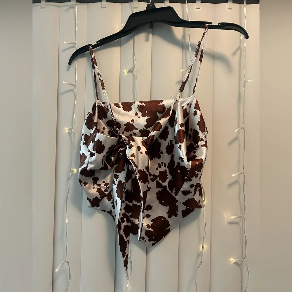 Rue21 Brown Cow Bandana Top - Picture 2 of 3